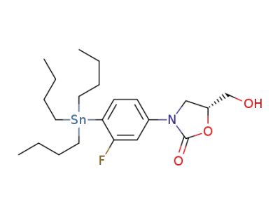 (5R)-3-[3-fluoro-4-(tributylstannyl)phenyl]-5-(hydroxymethyl)-1,3-oxazolidin-2-one