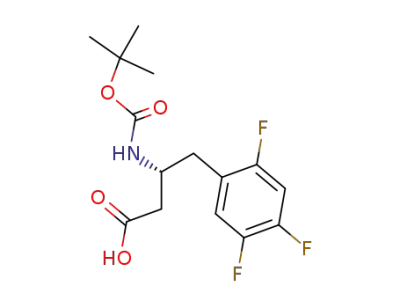 (3R)-3-[(1,1-dimethylethoxycarbonyl)amino]-4-(2,4,5-trifluorophenyl)butanoic acid