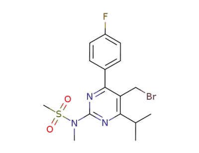 N-[5-(bromomethyl)-4-(4-fluorophenyl)-6-(propan-2-yl)pyrimidin-2-yl]-N-methylmethanesulfonamide