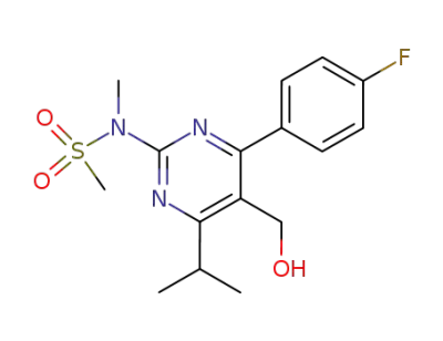 N-[4-(4-fluorophenyl)-5-(hydroxymethyl)-6-(propan-2-yl)pyrimidin-2-yl]-N-methylmethanesulfonamide