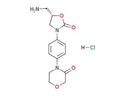 4-{4-[(5S)-5-(aminomethyl)-2-oxo-1,3-oxazolidine-3-yl]phenyl}morpholin-3-one hydrochloride