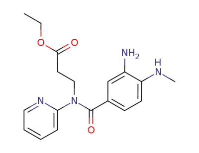 ethyl 3-{[{2-amino-1-(methylamino)phen-4-yl}carbonyl](pyridyn-2-yl)amino}propanoate