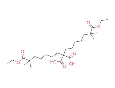 2,2-bis(7-ethoxy-6,6-dimethyl-7-oxoheptyl)malonic acid
