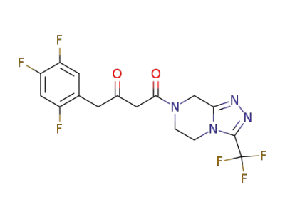 1-(3-(trifluoromethyl)-5,6-dihydro-[1,2,4]triazolo[4,3-a]pyrazin-7(8H)-yl)-4-(2,4,5-trifluorophenyl)butane-1,3-dione