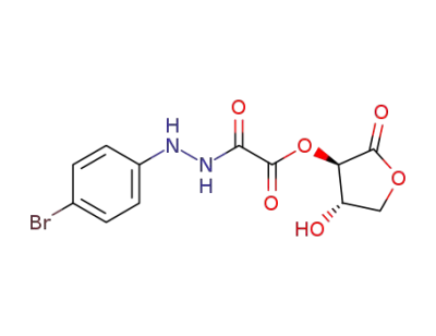 (3R,4S)-4-hydroxy-2-oxotetrahydrofuran-3-yl 2-(2-(4-bromophenyl)hydrazinyl)-2-oxoethanoate