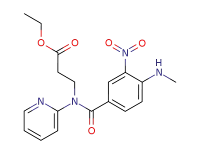 ethyl 3-{[{1-(methylamino)-2-nitrophen-4-yl}carbonyl](pyridyn-2-yl)amino}propanoate